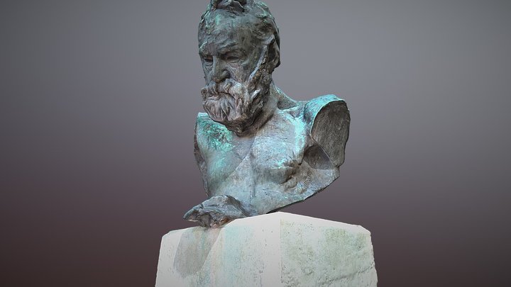 Sculpture Victor Hugo by Auguste Rodin 3D Model