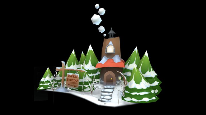 The Cozy Stump Huts - Winter Assets (Team Work)