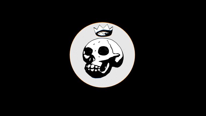 Inspired by Mike Mignola / Stylised 3D skull 3D Model