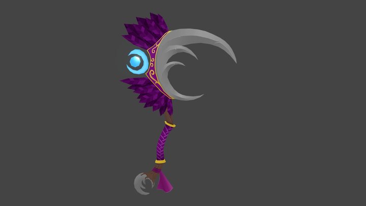 Night Elves Scythe - Weapon Craft 3D Model