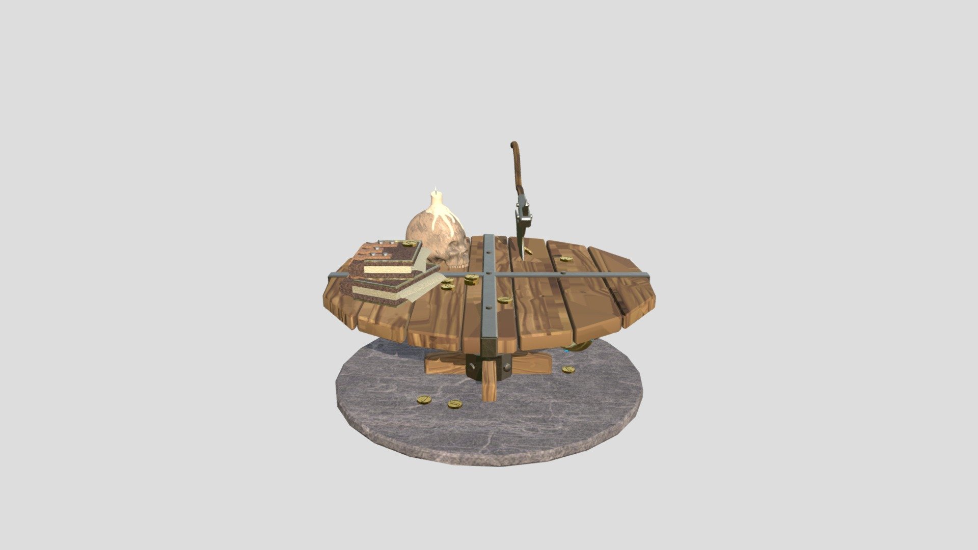 Fantasy Table and Accessories - Download Free 3D model by MrSweetly ...