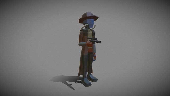 Star Wars Low Poly: Cad Bane 3D Model