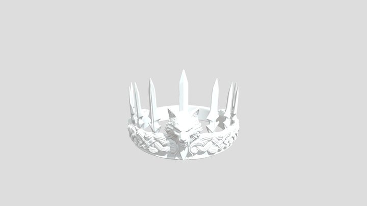 Wolf King's Crown 3D Model