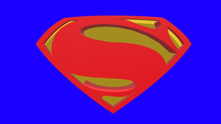 Superman man of steel "s" 3D Model