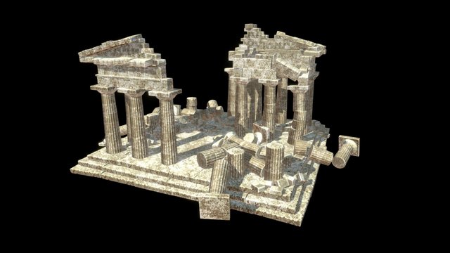 Temple Ruins 3D Model