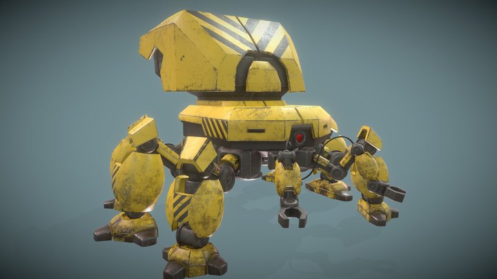 Hi Tech Robot 3D Model