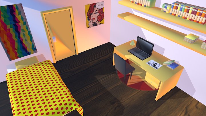 Pop Art Room 3D Model