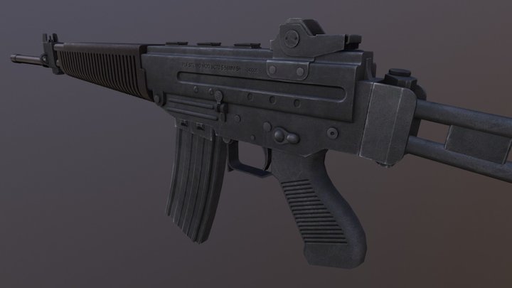 (Old Model) Beretta AR70 3D Model