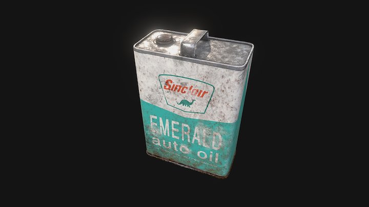 Old Oil Can 3D Model