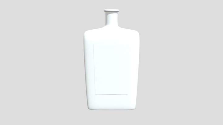 3D Print Bottle 500ml Scaled 3D Model