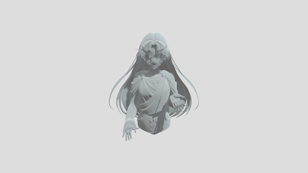 Lilac Goddess in White