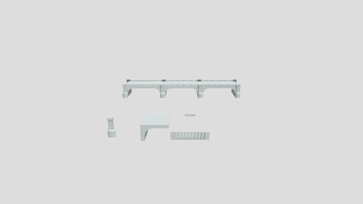 S8 Bridge With Seperates 3D Model