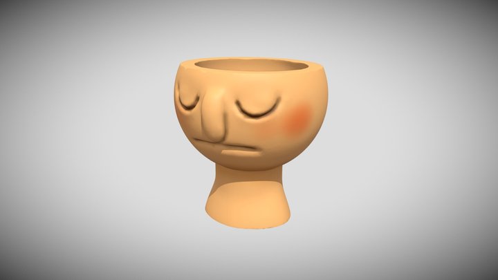 flowerpot face 3D Model
