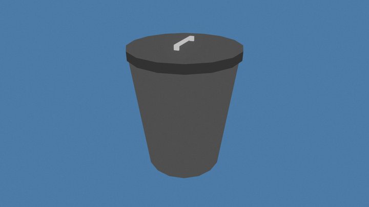 Trash Can 3D Model