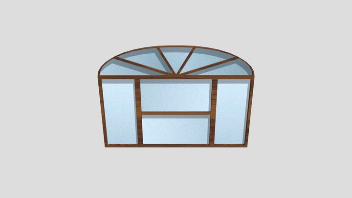 Saloon Window Variant 3D Model