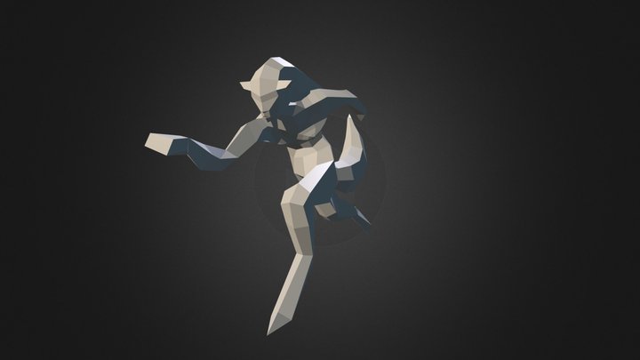 werewolf maiden emma model pre bones 3D Model