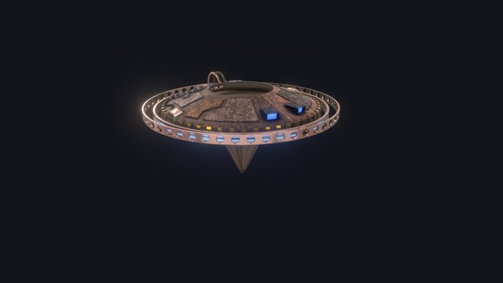 Steampunk Ship (scratches) 3D Model
