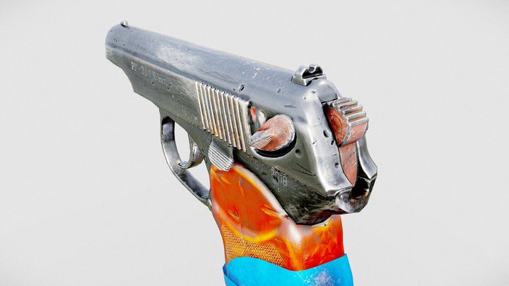 Bandit's Makarov pistol (FREE gameready)
