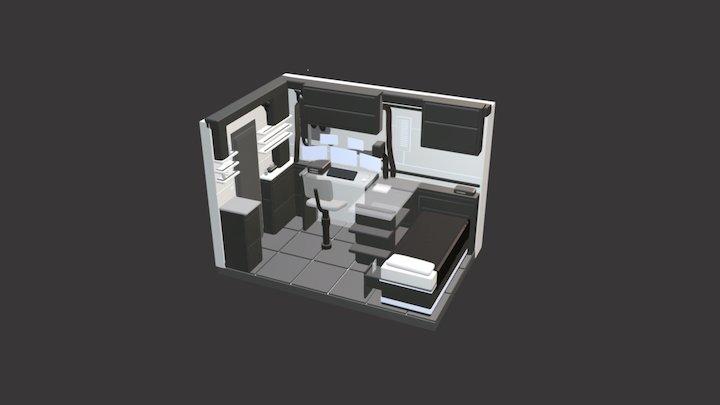 Sci-Fi Room 3D Model