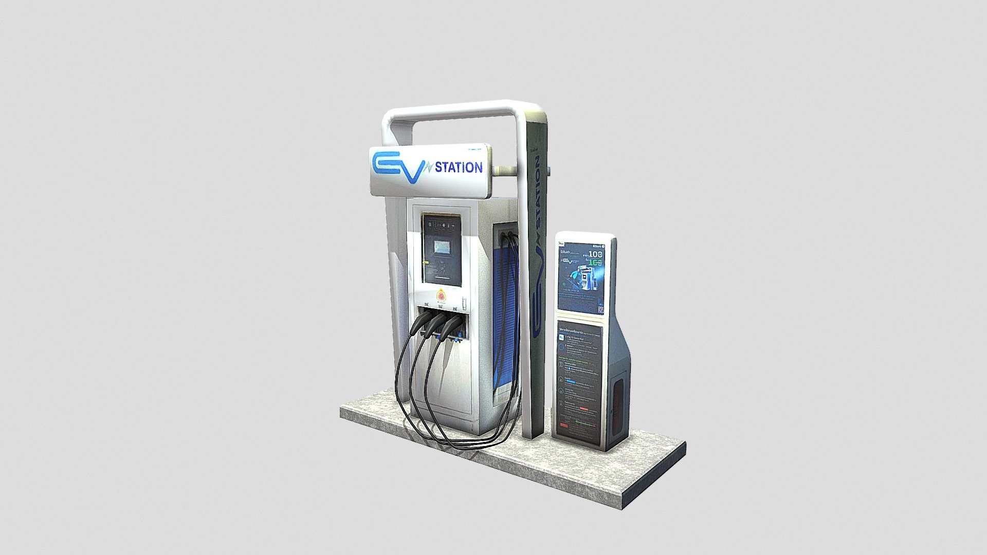 Ev Station - Download Free 3D model by suchart studio (@suchart3D ...