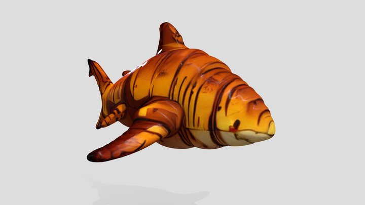 Croissant Shark 3D Model