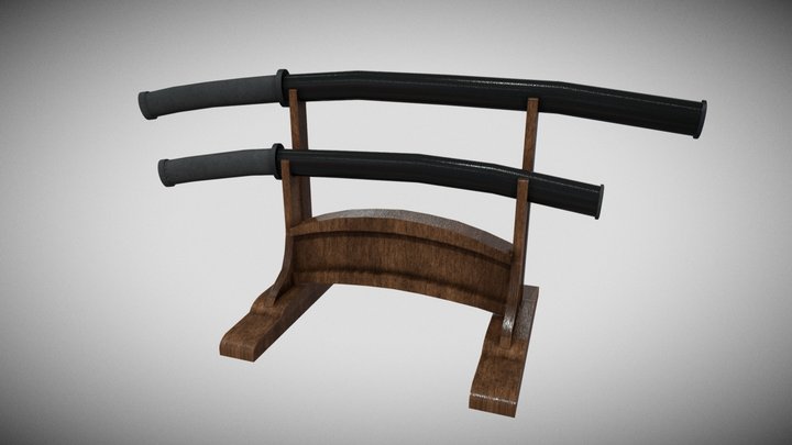 Katana Stand 3D Model