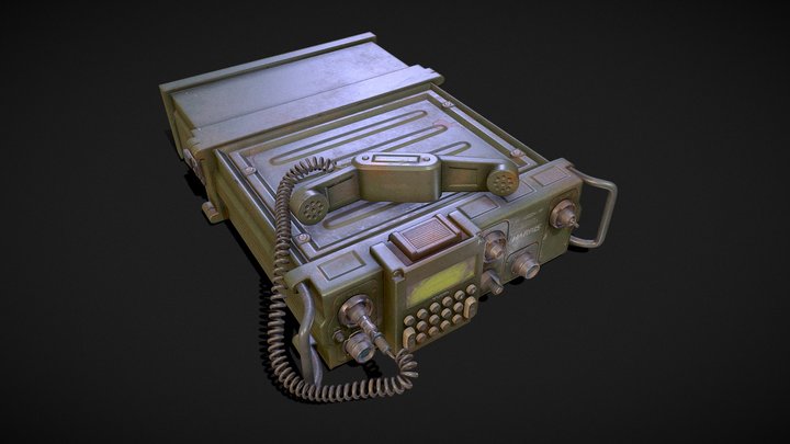 Military radio 3D Model