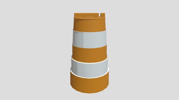 Traffic Cone 2 3D Model