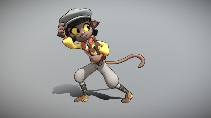 Ivy Pepper from Lackadaisy 3D Model