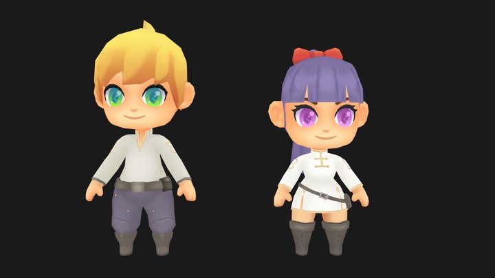 Lowpoly Character Game 3D Model