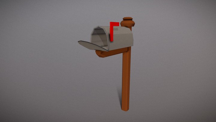 Lowpoly Mailbox – Free 3D Model STL