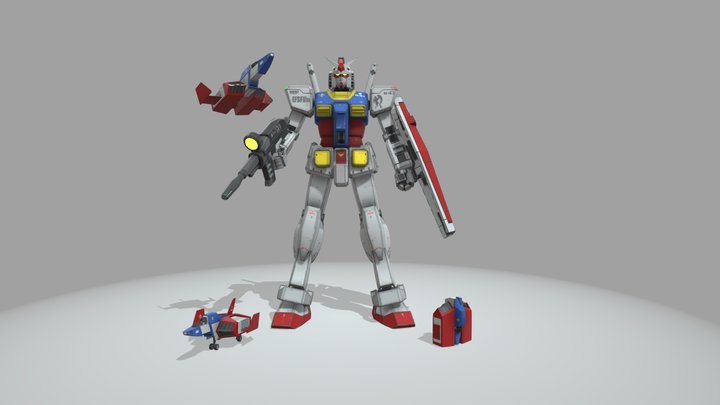RX-78-2 Gundam 3D Model