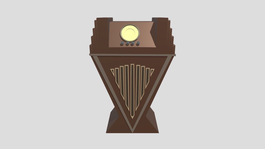 Art Deco Radio - Zenith Inspired