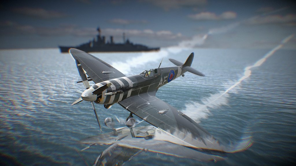 Spitfire Sponged — Sketchfab embed 3D viewer