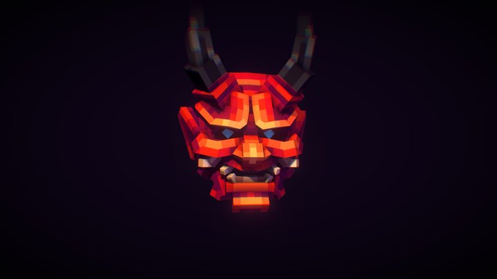 般若面具 3D Model
