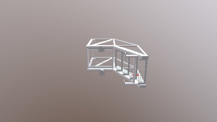 C0871 - Gantry Access Stairs 3D Model