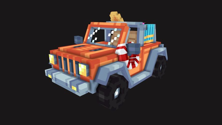 Beach Truck 3D Model