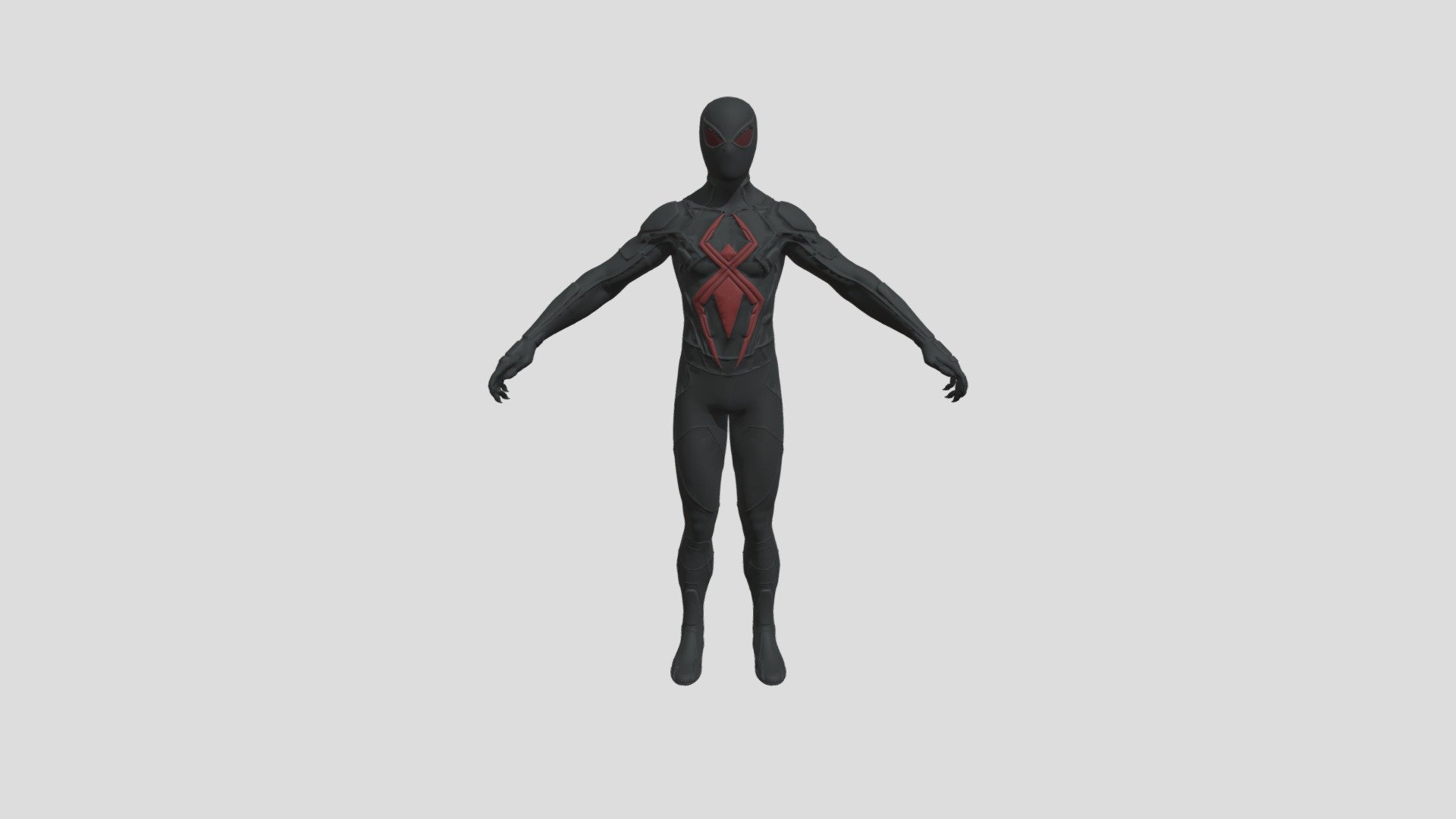 Spider Man Dark Suit Download Free 3d Model By Cgi Dude Osman23
