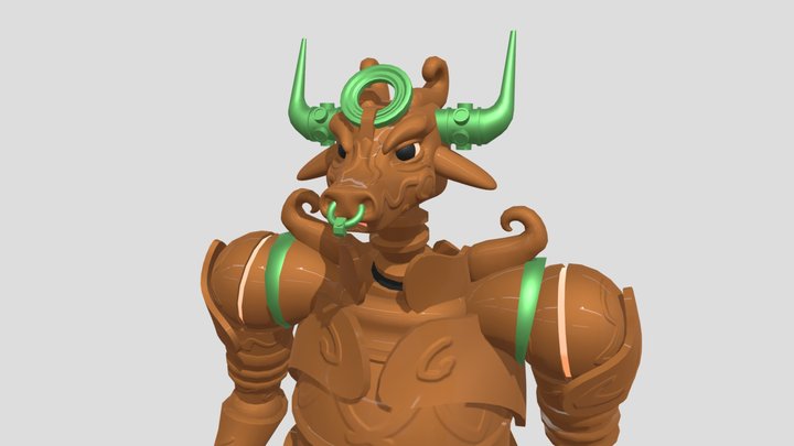 Bull-Headed Golem 3D Model