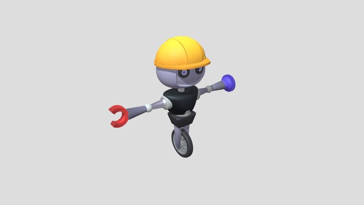 Factory Robot 3D Model