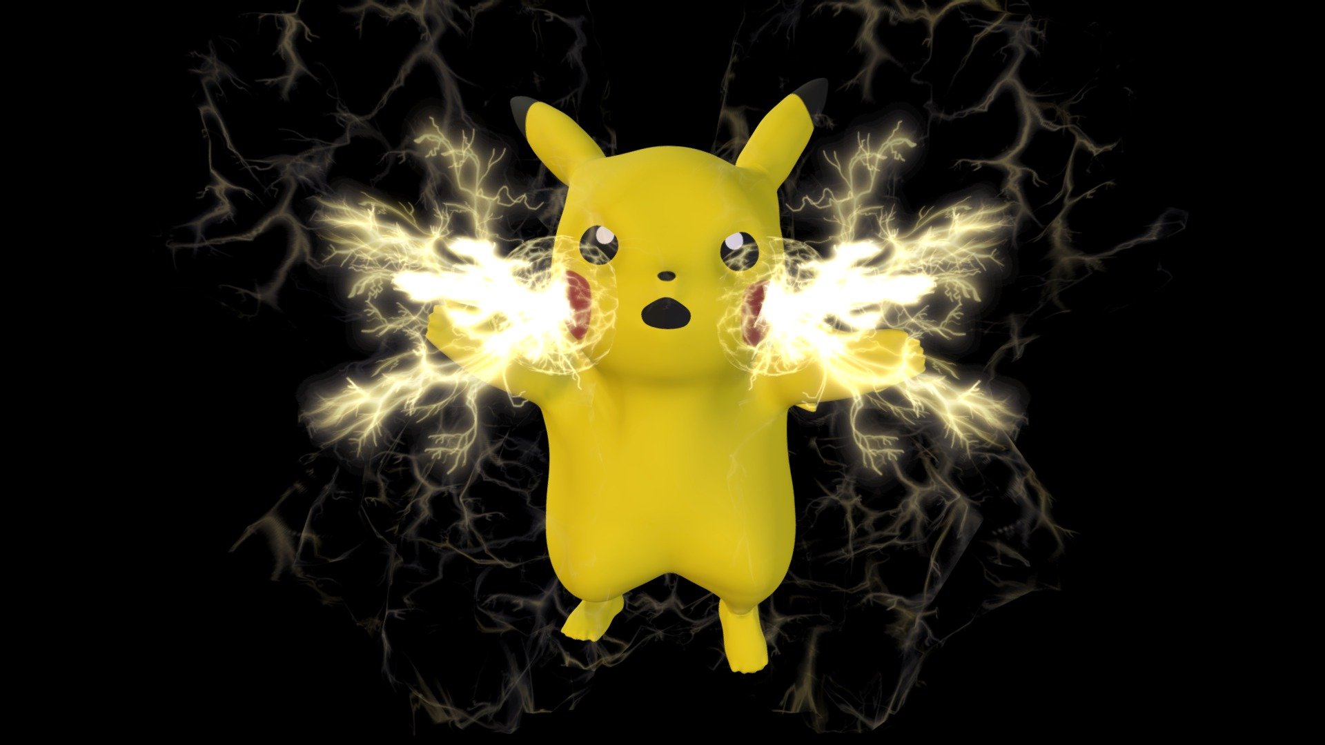 Pikachu Thunderbolt - Download Free 3D model by HaughtyGrayAlien  (@HaughtyGrayAlien) [0106c3a]