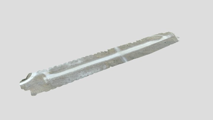 Aerodromo Pista Simplified 3d Mesh 3D Model