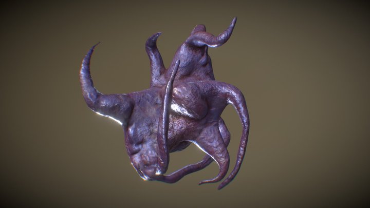 Abstract Tentacle Sclupt 3D Model