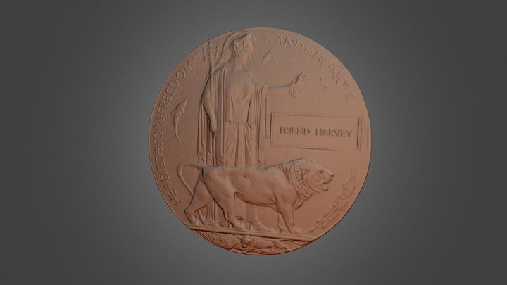 grave penny 3D Model