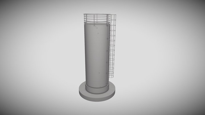 PROJETO ESTRUTURAL CONCRETO - RESERVATÓRIO 50m³ 3D Model