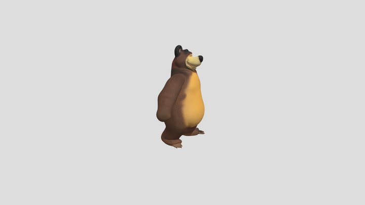 Миша (маша и медведь), bear (masha and bear) 3D Model
