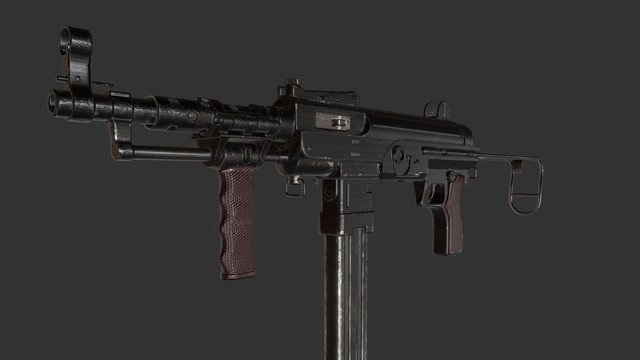 Submachine gun 3D Model