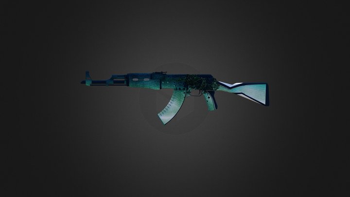 AK47 Jaded 3D Model