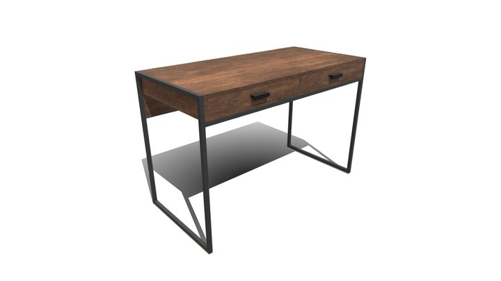 Minimalist office Desk 3D Model