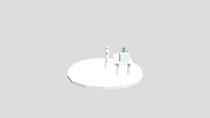 Diorama , Personaje- Alejo Alvarez 3D Model